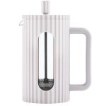 Cafeti�re � piston - klausberg - kb - 7748 - 600ml - acier inoxydable - blanc