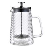 Cafeti�re � piston - klausberg - kb - 7762 - 350ml - verre borosilicat� - double paroi