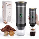 Cafetire portable espresso 3 en 1 machine  caf nomade  batterie 2500mah * 3 usb rechargeable compatible ...