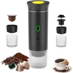 Cafeti�re portable nomade avec chauffage intelligent machine � caf� rechargeable 12v usb type - c pour ...