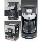 Cafeti�re - retro vintage - inox - 1. 4 l - 10 tasses - 1000w - sans fil noir