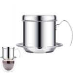 Cafeti�re vietnamienne � filtre permanent en acier inoxydable - cafeti�re � filtre - infusion lente - ...