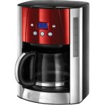 Cafetire [technologie whirltech - extraction optimale] luna rouge (1000wverseuse en verre 15l 12 tasses ...