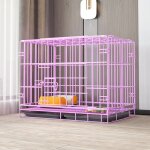 Cage pour animaux pliable rose 35x26x34cm pour chiens et chats utilisation intérieure Cage pour animaux pliable rose 35x26x34cm pour chiens et chats utilisation intérieure