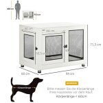 Cage pour chien avec plateau coussin 2 portes maison pour chien niche box pour chien intérieur table ... Cage pour chien avec plateau coussin 2 portes maison pour chien niche box pour chien intérieur table ...