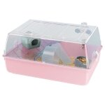 Cage pour hamster 55 * 39 * 27 cm - mini duna rose - ferplast