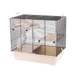 Cage pour hamster - inter - zoo - pinky 3 zinc beige - zinc - beige - montage facile