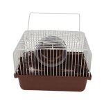 Cage pour hamster maison portable et respirante pour petits animaux avec bol pour bouteille deau roue ...