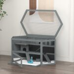 Cage hexagonale 3 niveaux 115x60x55cm gris - maison bois hamster / souris - couvercle charnière fenêtre ... Cage hexagonale 3 niveaux 115x60x55cm gris - maison bois hamster / souris - couvercle charnière fenêtre ...