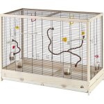 Cage pour oiseaux ferplast giulietta 8 en m�tal et bois fsc - accessoires inclus