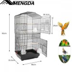 Cage pour oiseaux - mengda - cage d�levage - avec mangeoire perchoirs - � lint�rieur et � lext�rieur ...