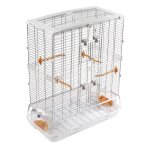 Cage  oiseaux - vision - l12 - blanc - petit - oiseau exotique
