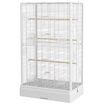 Cage � oiseaux voli�re avec portes perchoirs cage pour canaris perruches perroquets 61 x 365 x 98 cm ...