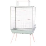 Cage surleve pour oiseau - zolux - nolife - pour perruche calopsitte canari - 81 x 48 x 152 cm - vert ...