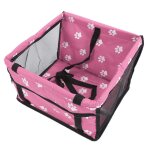 Cage transport animaux compagnie motif patte ours - si�ge s�curit� lavable voiture