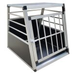 Cage de transport - boîte de transport pour chien - boîte de transport de voiture - en aluminium massif ... Cage de transport - boîte de transport pour chien - boîte de transport de voiture - en aluminium massif ...