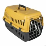 Cage de transport pour chien et chat duvoplus gipsy eco - jaune - 46x31x32 cm