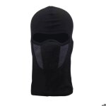 Cagoule balaclava noire en coton et lycra pour moto v�lo randonn�e ski et autres
