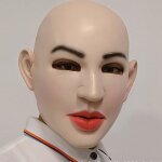 Cagoule en latex souple pour femmes masque de travestissement en silicone coiffure faciale dhalloween ... Cagoule en latex souple pour femmes masque de travestissement en silicone coiffure faciale dhalloween ...