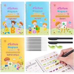 Cahiers calligraphes franais - - 18pcs - 4 cahier calligraphie pratique rutilisable - 2 stylo