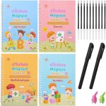 Cahier décriture - magique - apprendre à écrire - 4 pages réutilisables - pour enfants - multicolore ... Cahier décriture - magique - apprendre à écrire - 4 pages réutilisables - pour enfants - multicolore ...