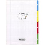Cahier - index - 4 en 1 - 24x32cm - grands carreaux - 96 pages - couverture polypro - sans spirale - ...