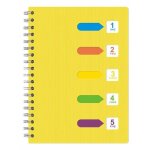 Cahier à spirale avec intercalaires écriture fluide page épaisse de qualité supérieure a5 / b5 anneau ... Cahier à spirale avec intercalaires écriture fluide page épaisse de qualité supérieure a5 / b5 anneau ...