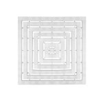 Caillebotis / clayette de douche plateforme 57 x 57 cm