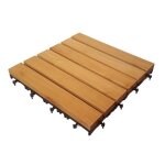 Caillebotis clipsable bois teck 30x30cm Caillebotis clipsable bois teck 30x30cm