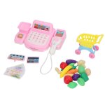Caisse enregistreuse jouet de jeu mignon couleurs vives en plastique durable effet sonore lumineux caisse ...