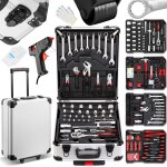 Caisse � outils - teeno - 1000 pi�ces - valise aluminium - poign�e t�lescopique - ensemble multifonction ...