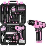 Caisse � outil - deko - perceuse visseuse multifonction - 8v - 126 pi�ces - sans fil