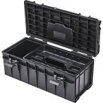 Caisse  outils - drakkar equipement - qbrick 1385 - plastique - noir - 69x35x47 cm