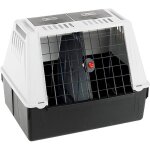 Caisse de transport pour chien - ferplast - atlas car scenic 80 se - gris - 82x51x61 cm - jusqu� 20 kg ...