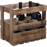 Caisse  vin en bois 6 bouteilles