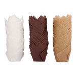 Caissettes à pâtisserie 2 - 1 - 4 tulipe blanche + marron + kraft (diamètre de la base) x 4 (hauteur ... Caissettes à pâtisserie 2 - 1 - 4 tulipe blanche + marron + kraft (diamètre de la base) x 4 (hauteur ...