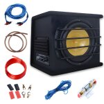 Caisson de basses 10 4000w pour voiture cble audio inclus son puissant