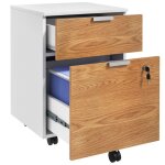 Caisson de bureau homcom meuble de rangement 2 tiroirs 2 barres pour dossier suspendu, verrouillable ... Caisson de bureau homcom meuble de rangement 2 tiroirs 2 barres pour dossier suspendu, verrouillable ...