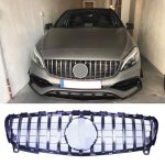 Calandre pour mercedes w176 classe a facelift panamericana look chrom�e