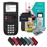 Calculatrice calcuso ensemble premium noir avec calculatrice graphique ti 82 advanced python edition