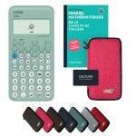 Calculatrice casio fx - 92 collge avec housse de protection rose et manuel (88 pages din a5) ? calculatrice ...