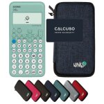 Calculatrice casio fx - 92 coll�ge avec housse de protection wyngs incluse bleu - calculatrice scientifique ...
