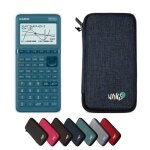 Calculatrice casio graph 25 + e ii avec housse de protection wyngs incluse bleu - calculatrice graphique ...