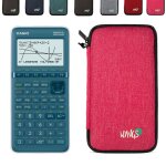 Calculatrice casio graph 25 + e ii avec housse de protection wyngs incluse rose - calculatrice graphique ...