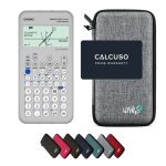 Calculatrice casio graph light avec housse de protection wyngs incluse gris clair - calculatrice graphique ...