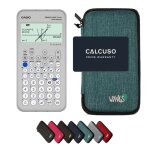 Calculatrice casio graph light avec housse de protection wyngs incluse turquoise - calculatrice graphique ...