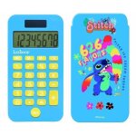 Calculatrice de poche - stitch - 8 chiffres - cran solaire - double alimentation - compacte