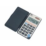 Calculatrice de poche - trevi - ec 3718 - 8 chiffres - solaire et pile - argent