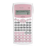 Calculatrice scientifique - milan - m240 + - antibactrien - rose pastel - pile
