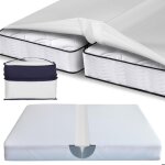 Cale de matelas 180 x 200 cm maison anti - drapante lavable  60 c raccordement de 2 matelas simples ...